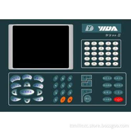Custom Embossed Tactile Membrane Switch with Dull Polish ,